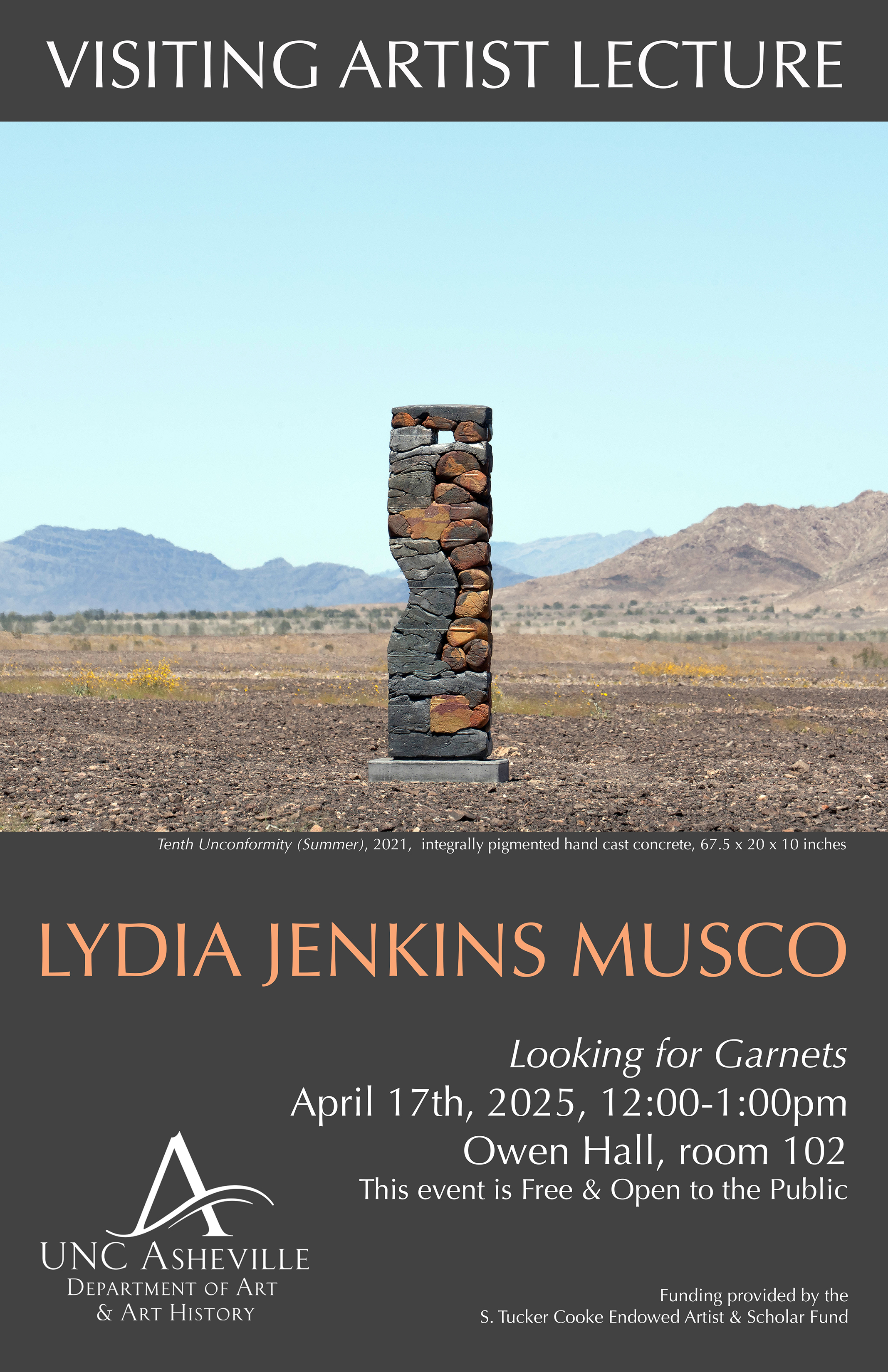 Lydia Jenkins Musco lecture poster