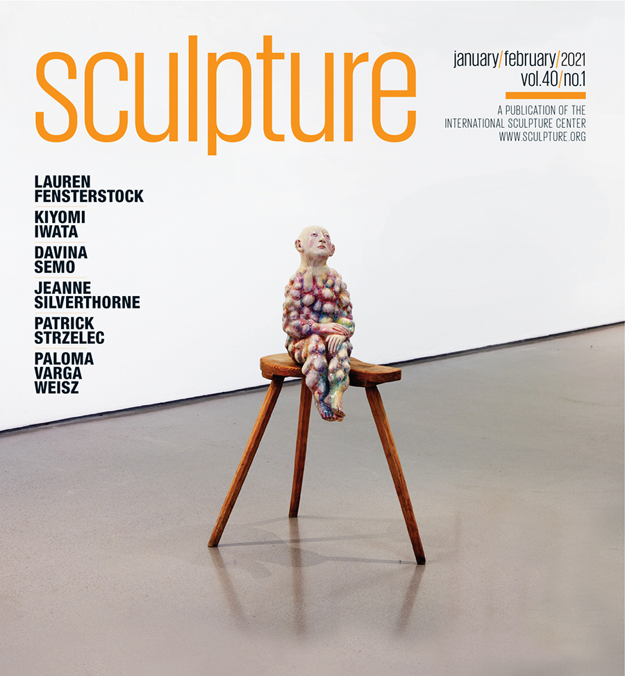 Cover of January/February sculpture magazine
