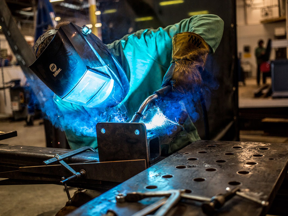 Image of Student Welding for Wake Project