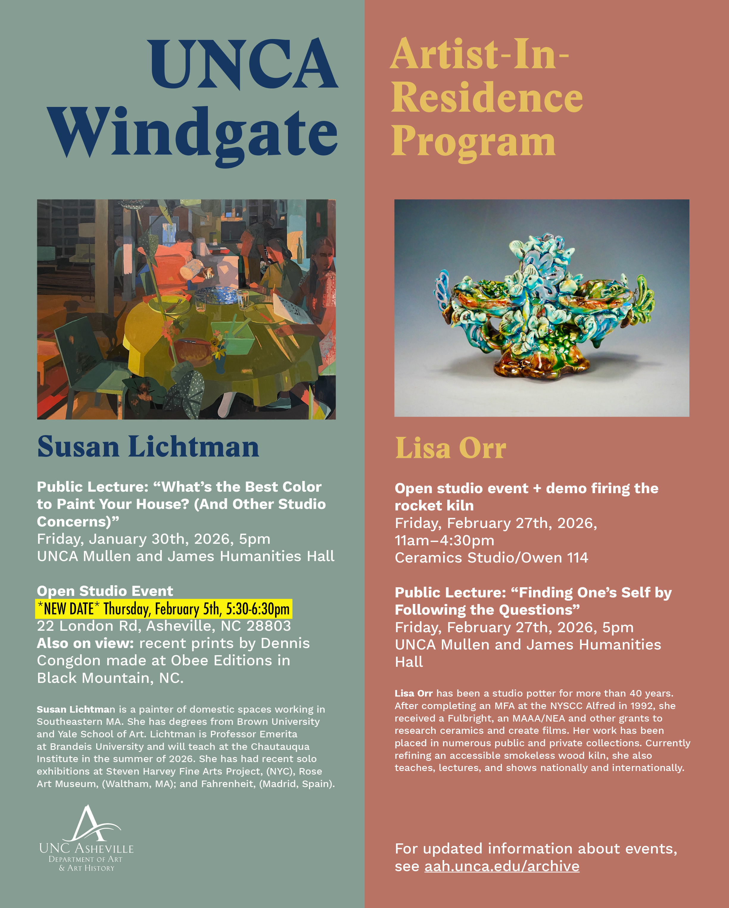 Artist In Residence poster