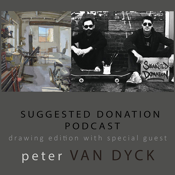 suggested donation podcast poster with peter van dyck
