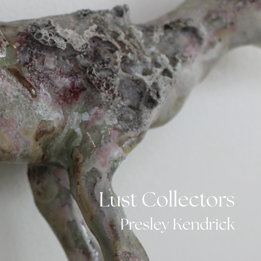 closeup of ceramics with exhibition dates