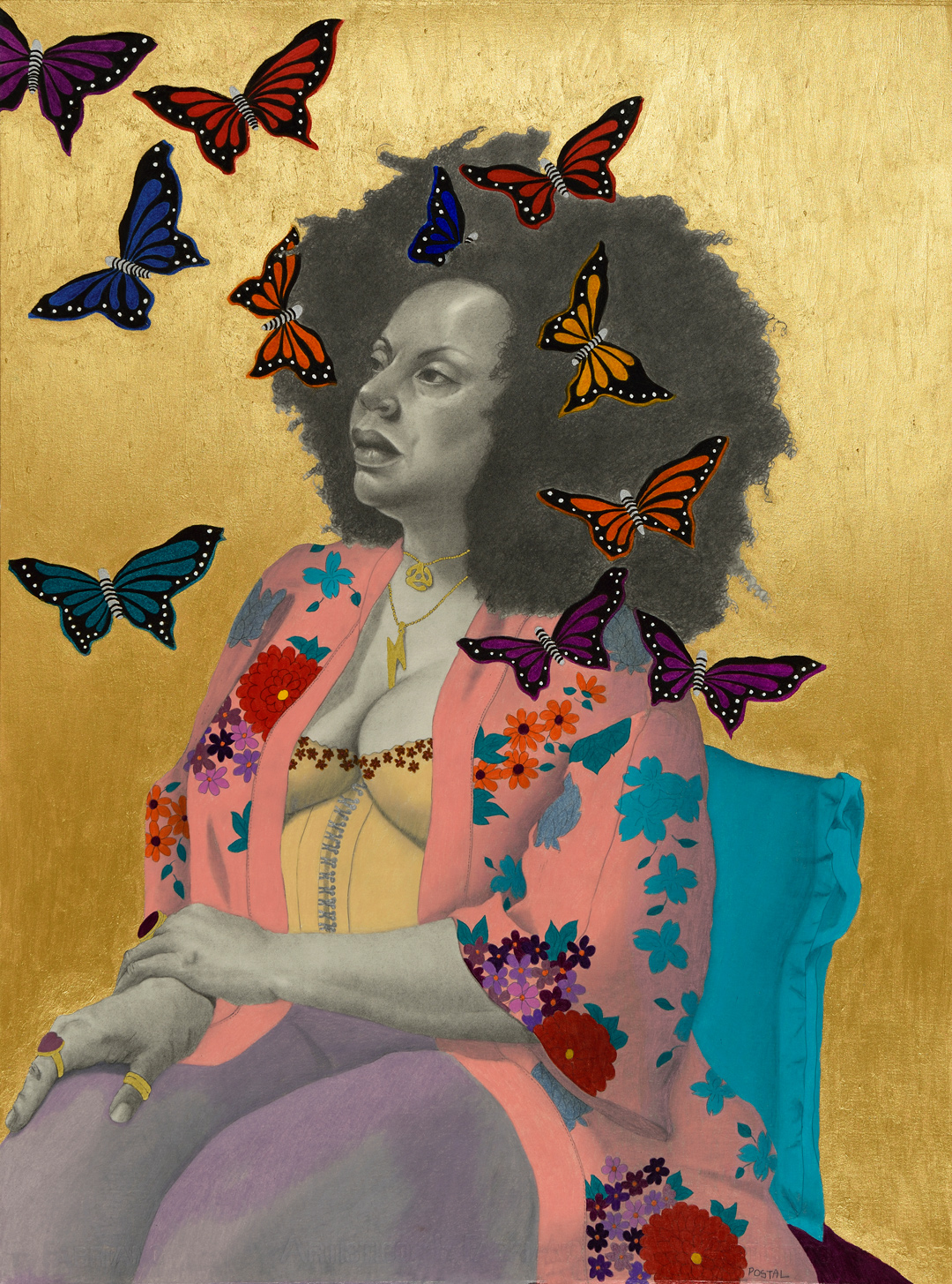 gail postal
New York, NY 

Crystal
2019
graphite, color pencil, acrylic paint, pen, and ink
30 x 22 in.