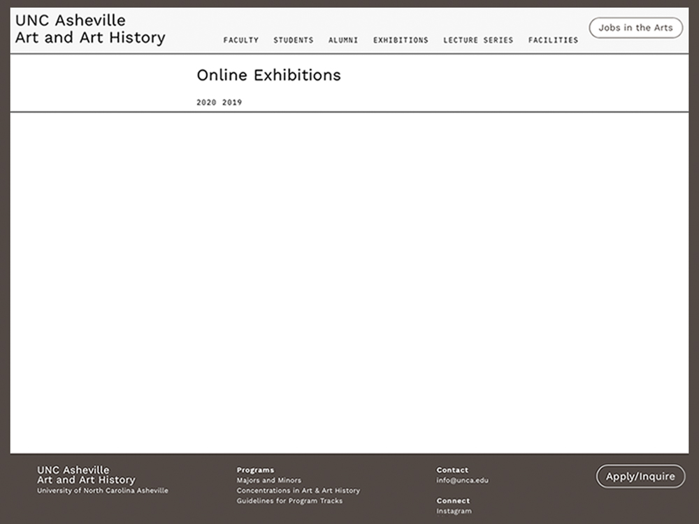 Online exhibition awaiting images