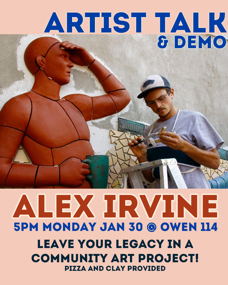 Alex Irvine Artist Talk & Demo Poster