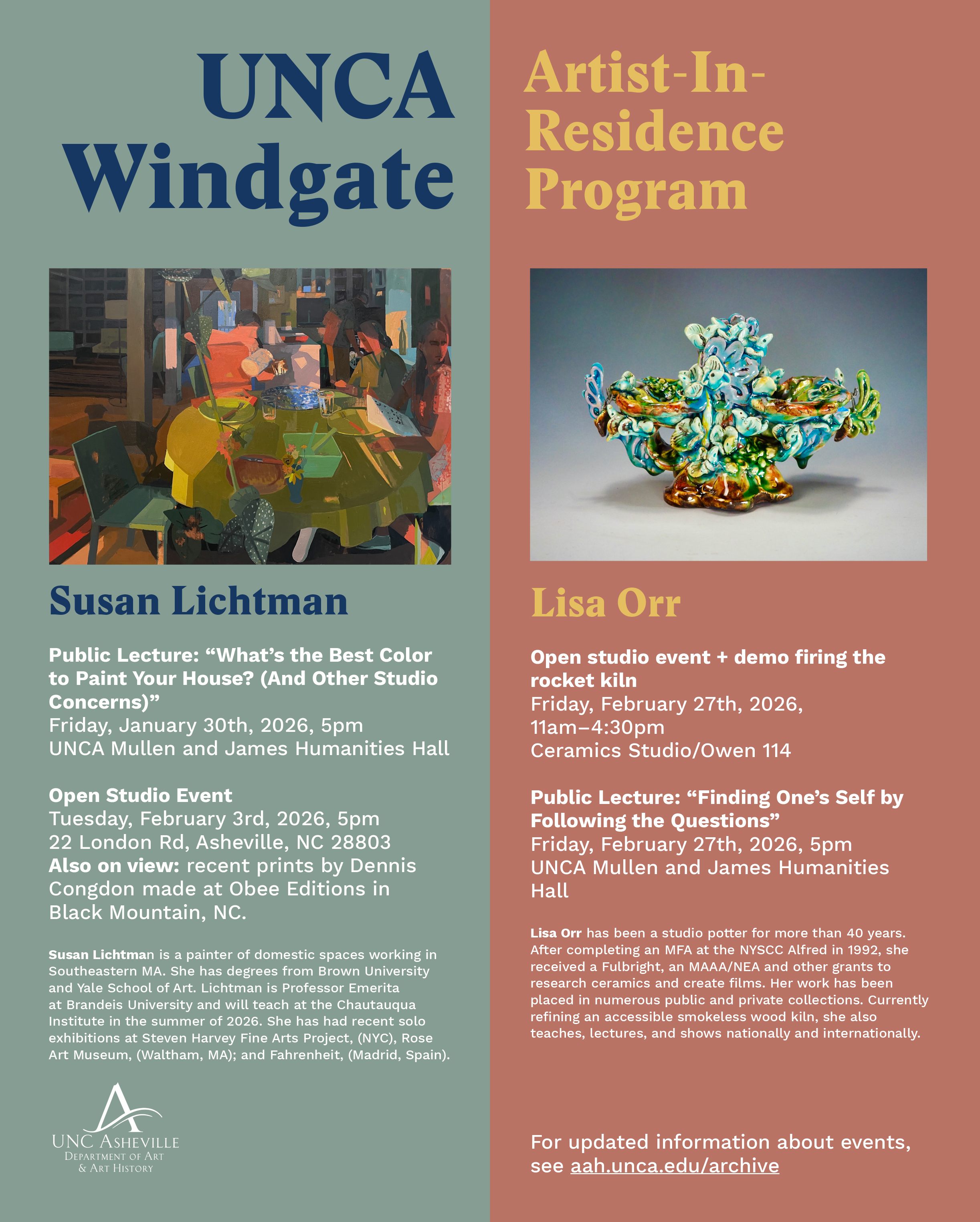 Artist-In-Residence poster