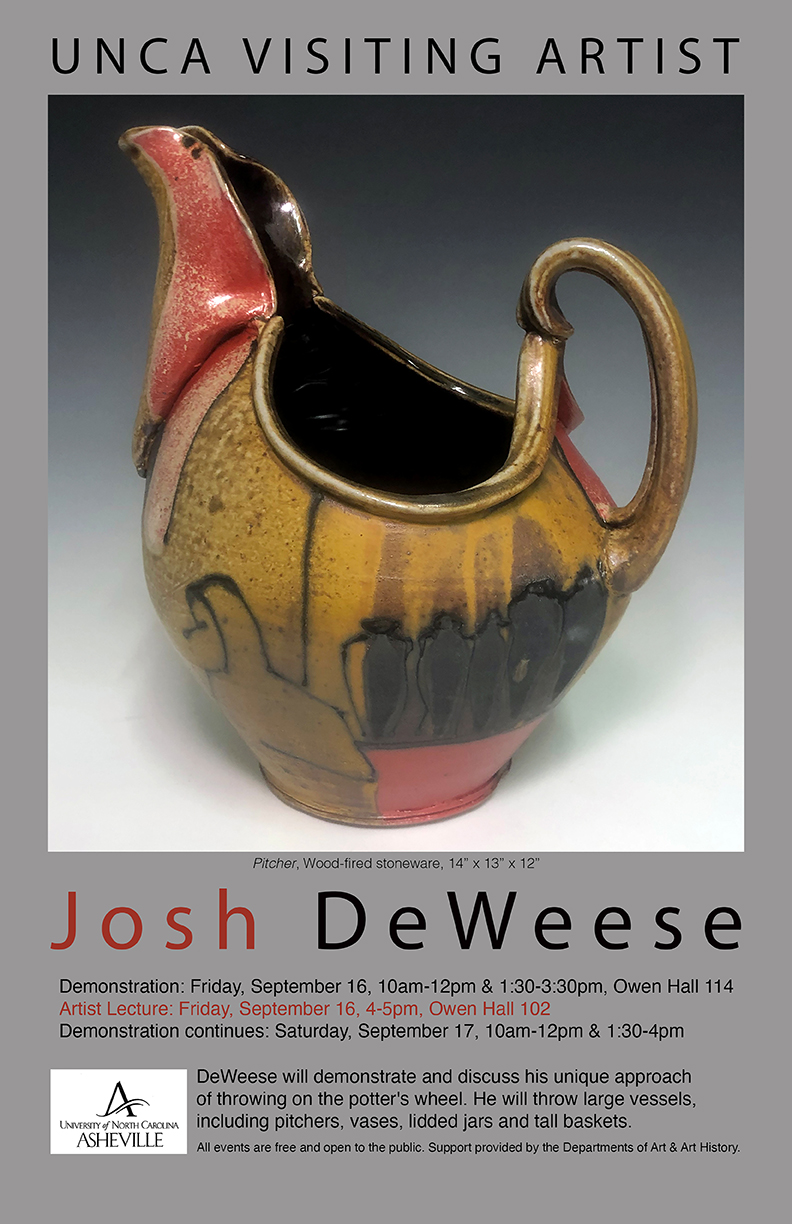 Josh DeWeese Demonstration & Lecture Poster