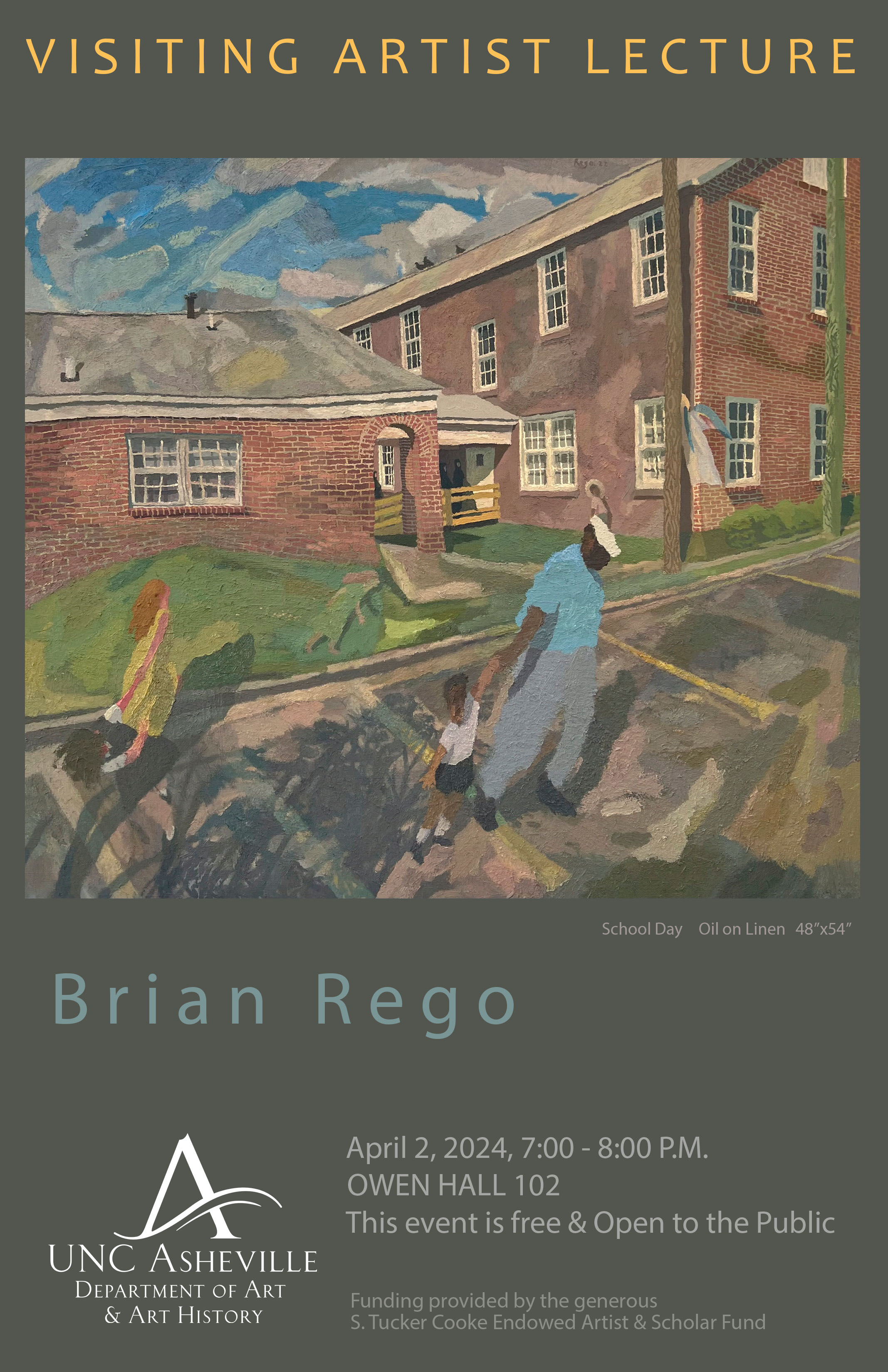 Brian Rego Artist Lecture Poster